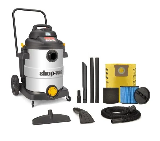 Shop-Vac® 12 Gallon* 6.5 Peak HP** Contractor Series Stainless Steel Wet/Dry Vacuum with SVX2 Motor Technology