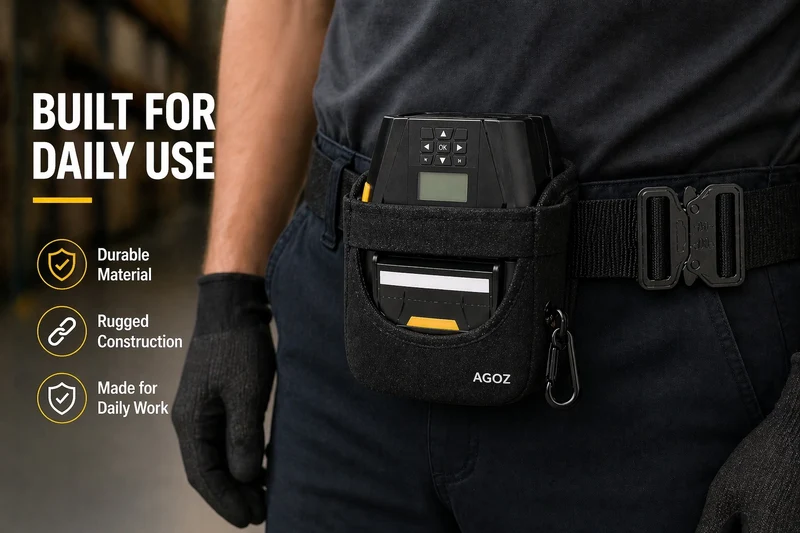 Étui pour imprimante mobile Zebra avec ceinture de taille pour port mains libres