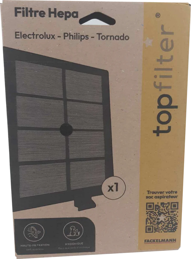Filtre Hepa pour aspirateur Electrolux Philips et Tornado TopFilter