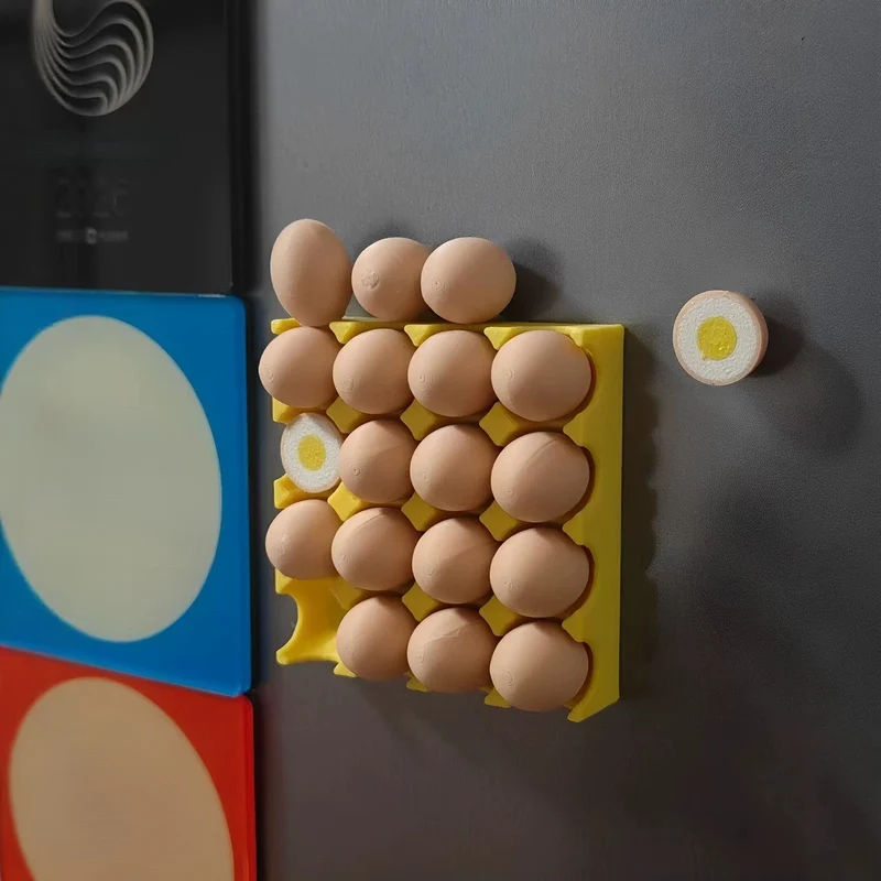 Magnetic Egg Carton Refrigerator Organizer