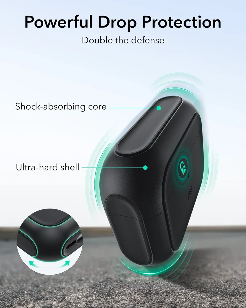 15W CryoBoost Car Charger and AirPods Pro 3 Orbit Case Bundle-Black