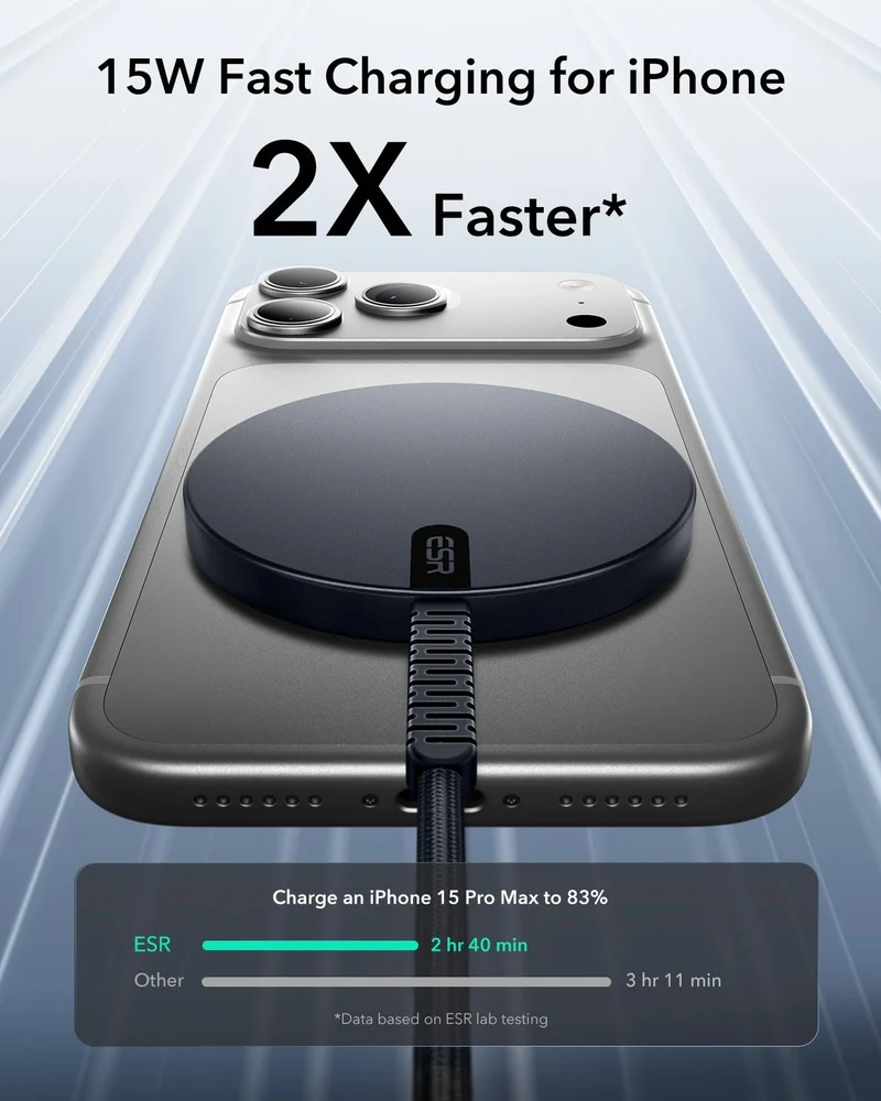 Magnetic Charging Pad (15W) - Silver - 1 Set
