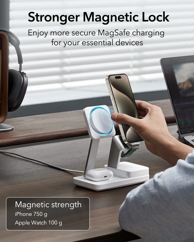 100W 6-in-1 Charging Station with MagSafe + CryoBoost - EU Plug