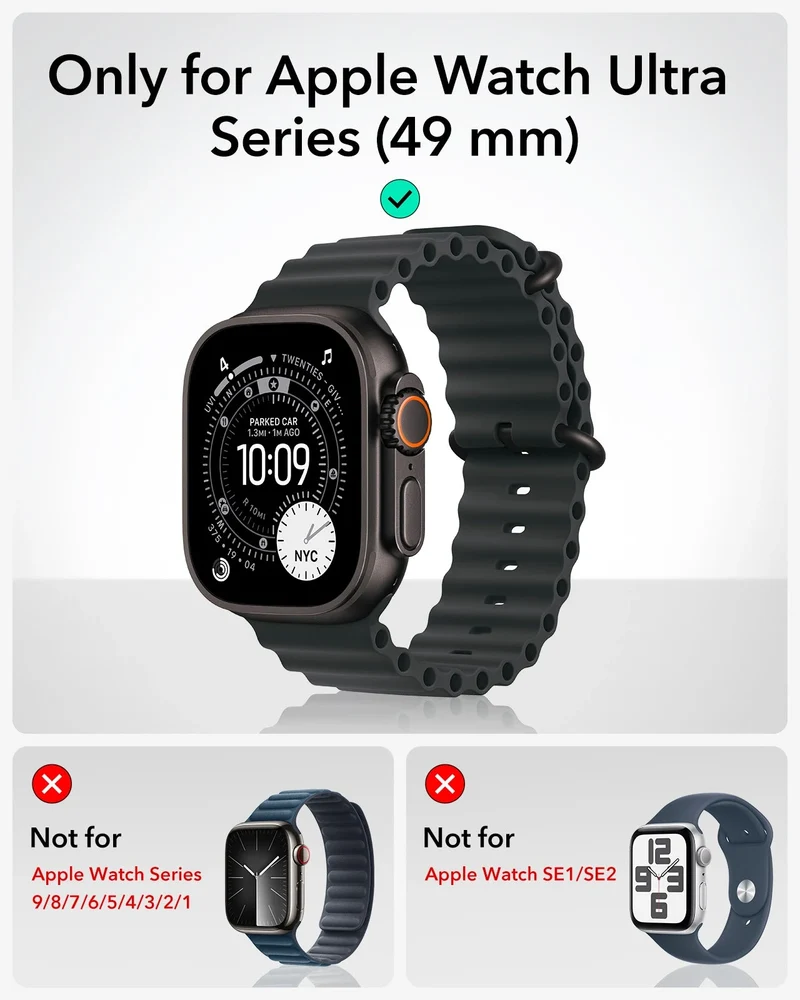 ESR Equinox Watch Band Ultimate Bundle for Apple Watch - Starlight Band / Black Case