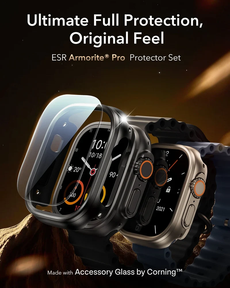 ESR Equinox Watch Band Ultimate Bundle for Apple Watch - Starlight Band / Black Case