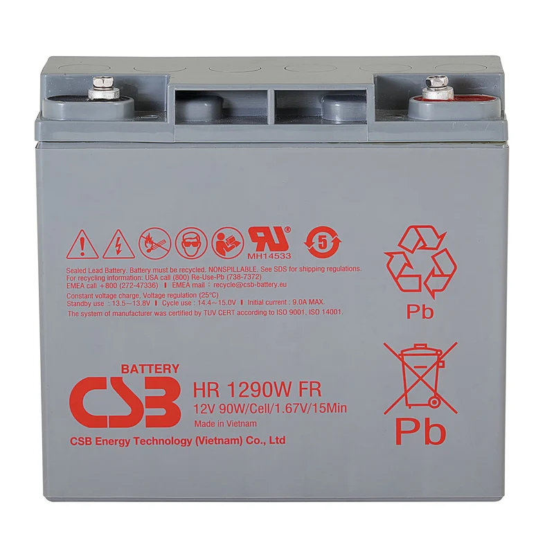 HR1290WFR AGM Battery 12V 23Ah Flame Retardant