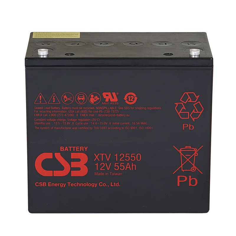 XTV12550 AGM Battery Gr 22NF 12V 55Ah