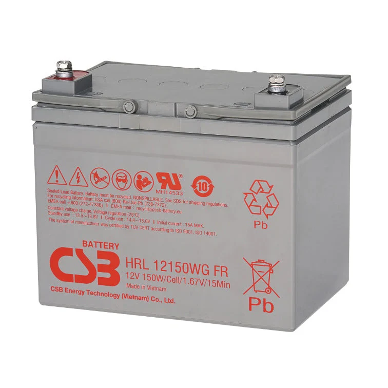 HRL12150WGFR AGM Battery Gr U1 12V 37Ah Flame Retardant
