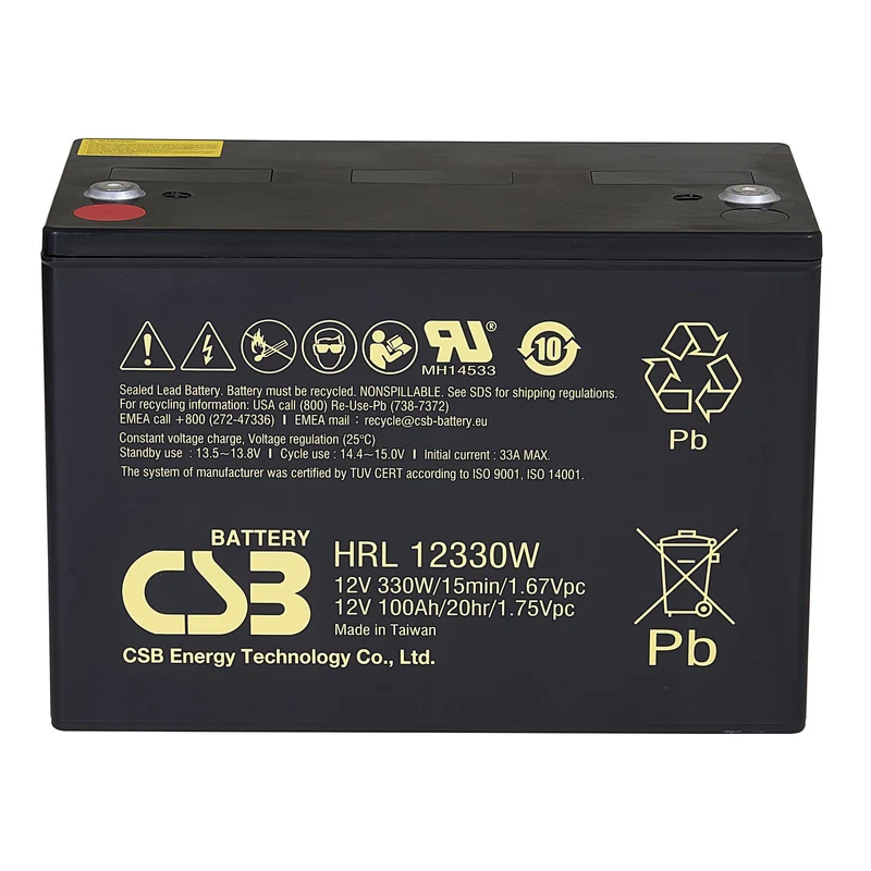 HRL12330WFR AGM Battery Gr 27 12V 88Ah Flame Retardant