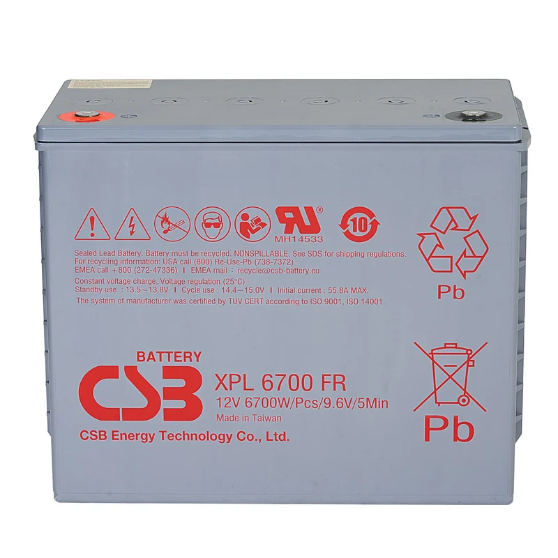 XPL6700FR AGM Battery Gr 31T 12V 140Ah 650Wh Flame Retardant