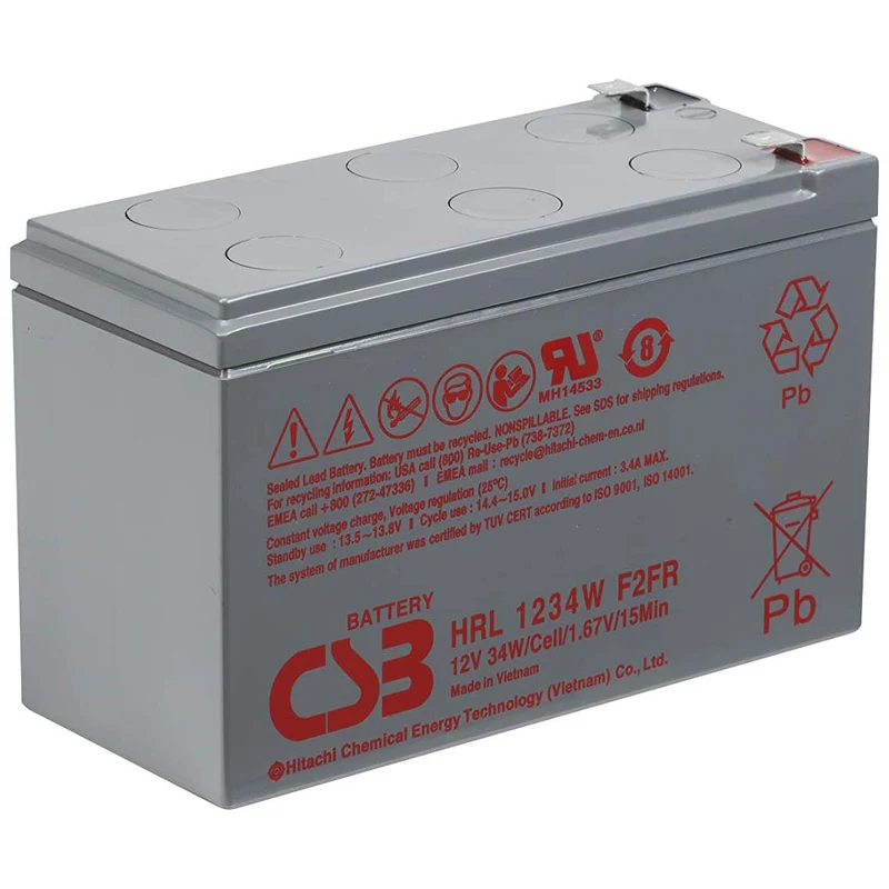 HRL1234WF2FR AGM Battery 12V 9Ah Flame Retardant