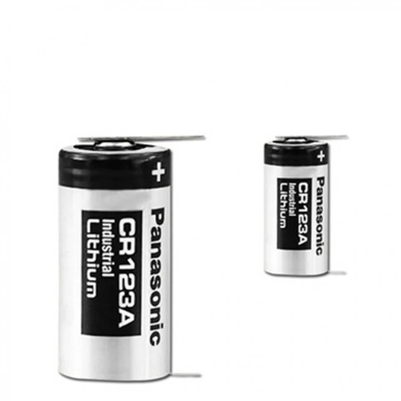 2 Piece 3V Lithium Battery CR123A Solder Foot Battery for Small Appliances