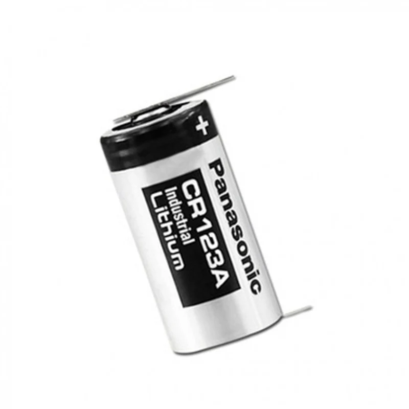 2 Piece 3V Lithium Battery CR123A Solder Foot Battery for Small Appliances