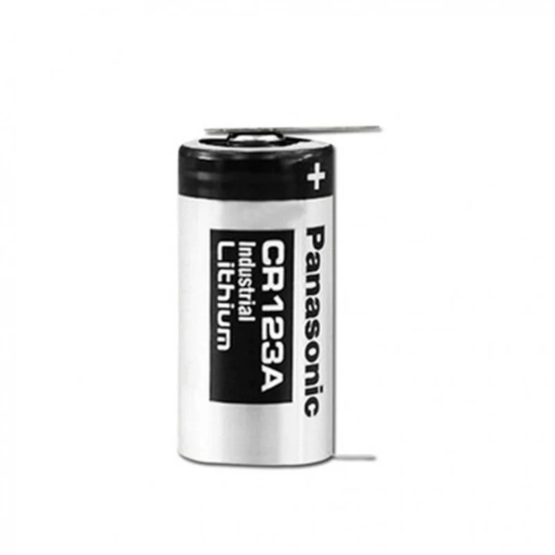2 Piece 3V Lithium Battery CR123A Solder Foot Battery for Small Appliances