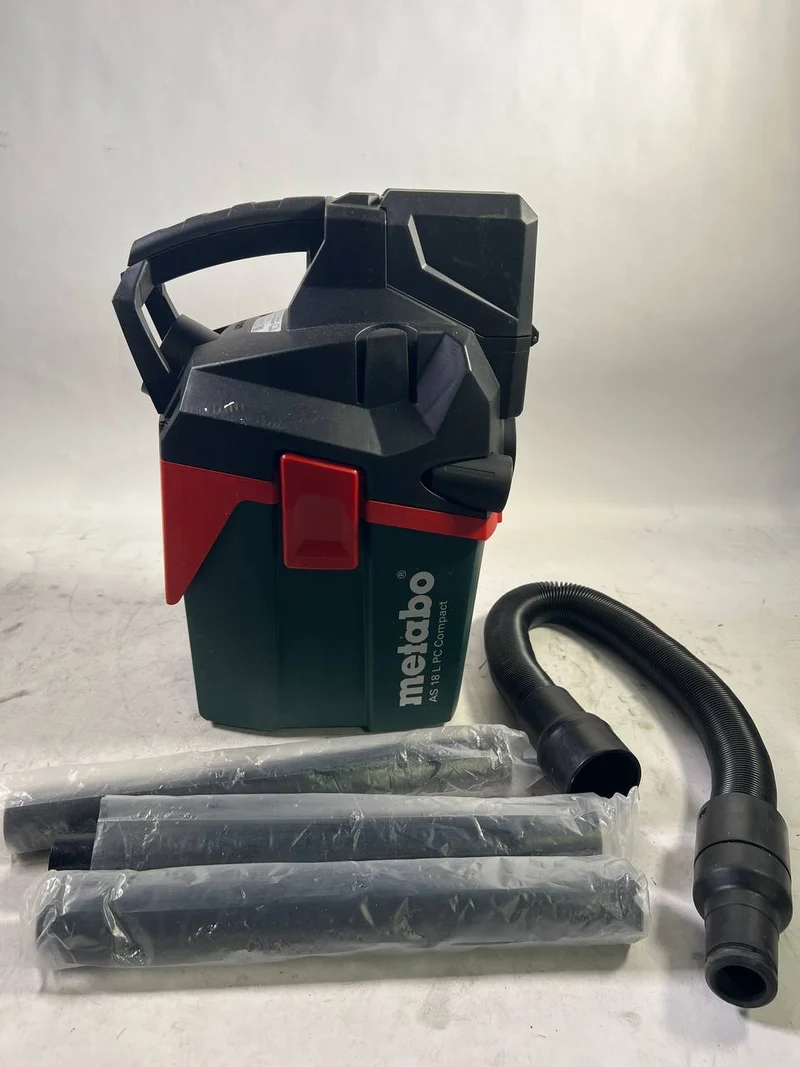 Metabo AS 18 L PC Aspirateur sans fil compact 18 V 6 l IPX4 classe de poussière L / humide et sec (602028850) - sans batterie, sans chargeur