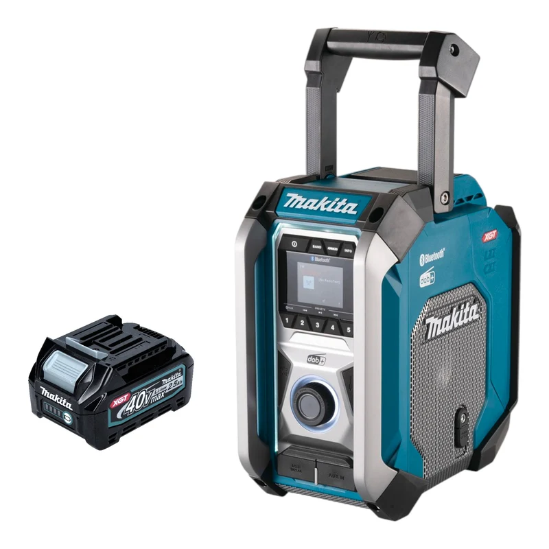 Makita MR 007 GD1 Radio de chantier sans fil 12 - 40 V max. Bluetooth DAB+ USB + 1x batterie 2,5 Ah - sans chargeur