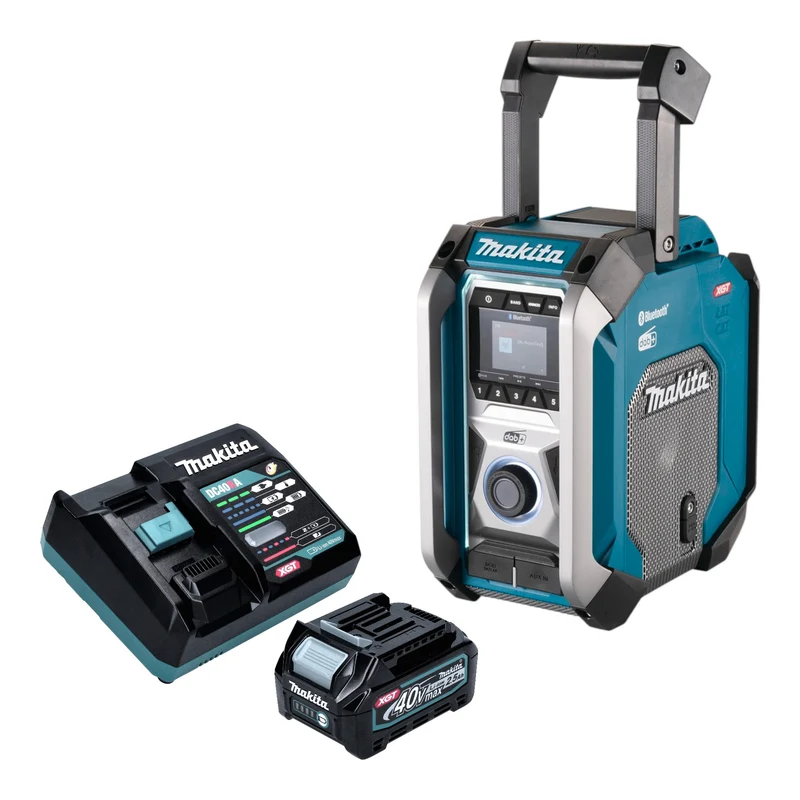 Makita MR 007 GD101 Radio de chantier sans fil 12 - 40 V max. Bluetooth DAB+ USB + 1x batterie 2,5 Ah + chargeur