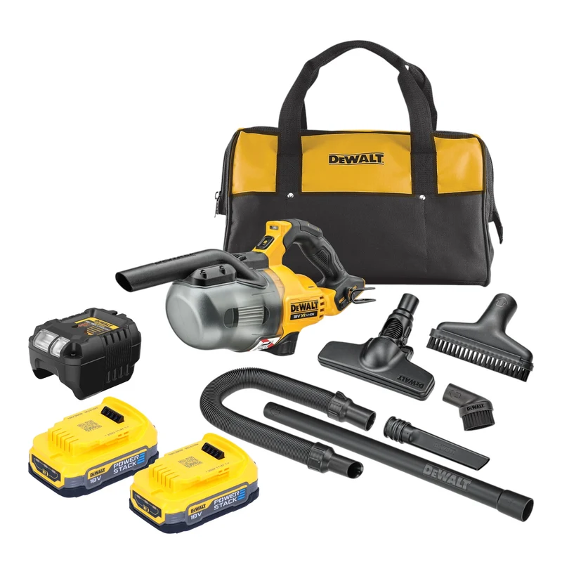 DeWalt DCV 501 LE2 Aspirateur sans fil 18 V 0,7 l classe de poussière L + 2x Powerstack batterie 1,7 Ah + chargeur