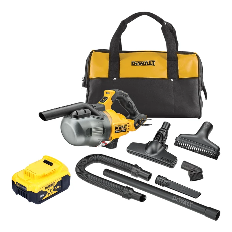 DeWalt DCV 501 LN Aspirateur sans fil 18 V 0,7 l classe de poussière L + 1x batterie 5,0 Ah - sans chargeur
