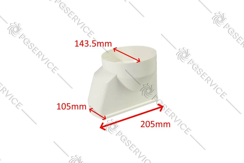 Delonghi raccordo tubo finestra 205mm condizionatore Pinguino PAC EL98 EX130