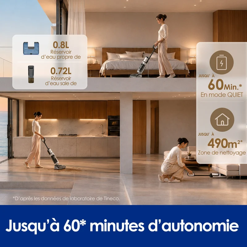 Tineco Floor One i7 Hotwash Aspirateur Laveur