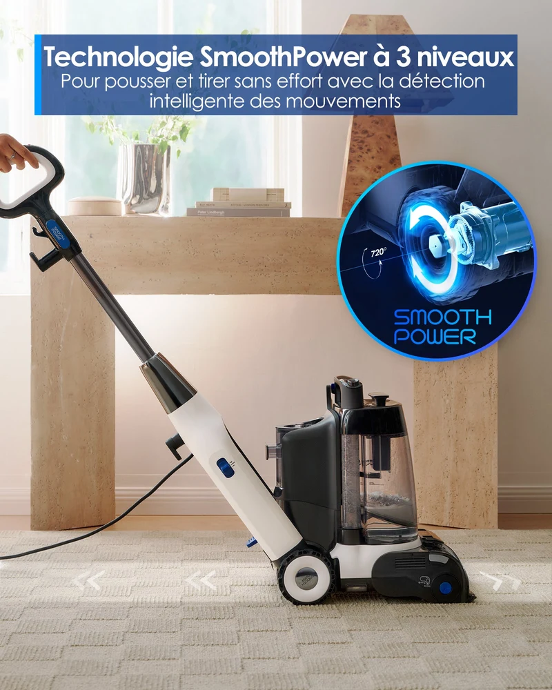 Tineco CARPET ONE Cruiser Nettoyeur de Tapis Intelligent