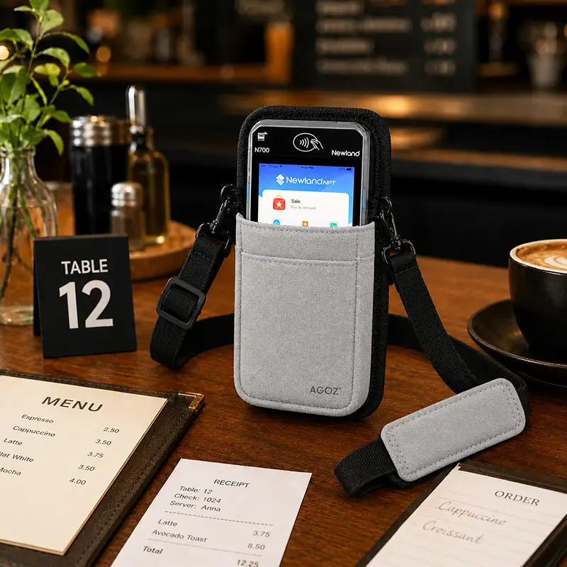 Étui bandoulière Newland pour terminal POS, pour paiement à table | Agoz