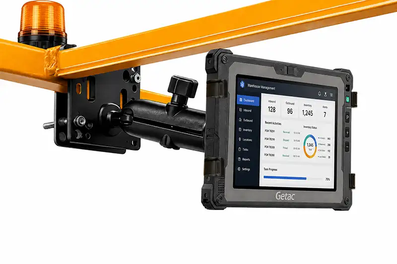 Support de montage pour chariot élévateur Getac Tablet pour mobilité en entrepôt | Agoz