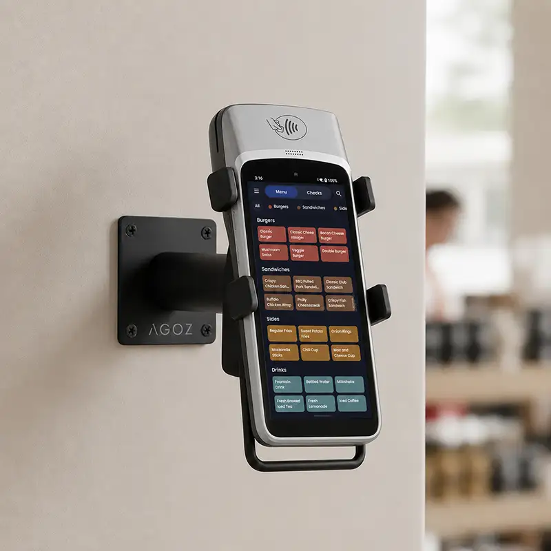 Support pivotant mural en métal pour terminal portable SpotOn POS