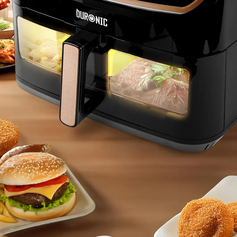 Duronic AFD1 BG Grand Panier de Cuisson de 10 Litres pour Friteuse à air AF24 Tiroir de Cuisson A utiliser avec la Fonction Sync Cook Compatible uniquement avec AF24 et AF34 de Duronic