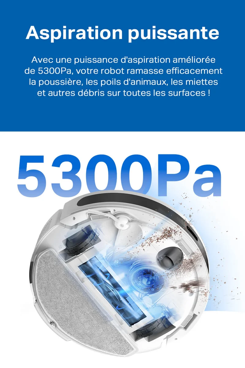 Aspirateur Robot Laveur 5300 Pa - Tapo RV20 Max White