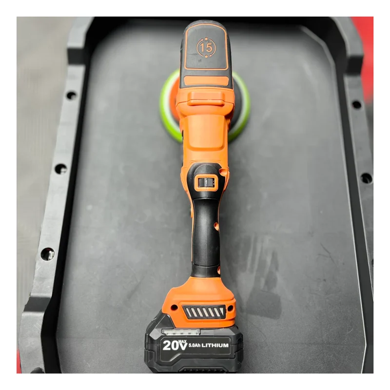 Pro-Xcord 21mm Dual-Action Polisher tool set with Smart Dual charger et 2x 5 Amp batteries