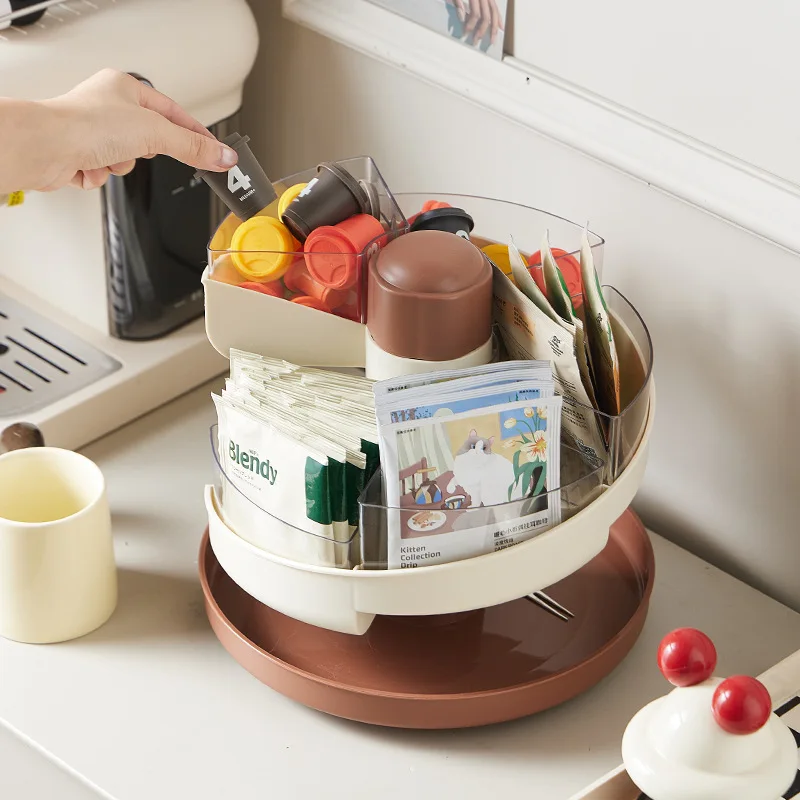 Spin Serve Rotating Multi-Layer Kitchen Serving Tray