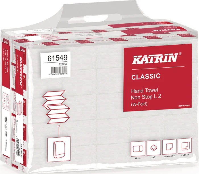 Essuie-mains pliant ELOS Katrin Classic L 2 2 couches blanc ( 9000469051 )