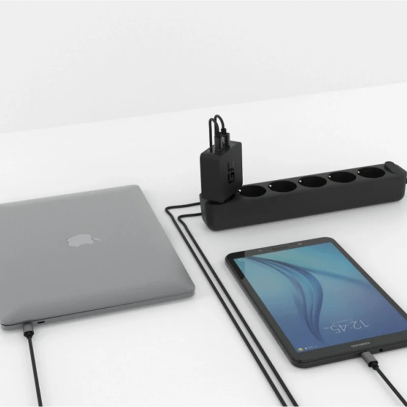 GREEN CELL - Chargeur - 30W - Alimentation - Noir - USB-C & USB-A