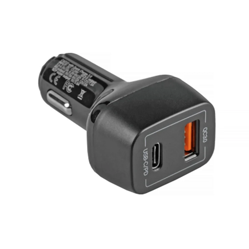 GREEN CELL - Chargeur de voiture - 1x USB-C & 1x USB-A