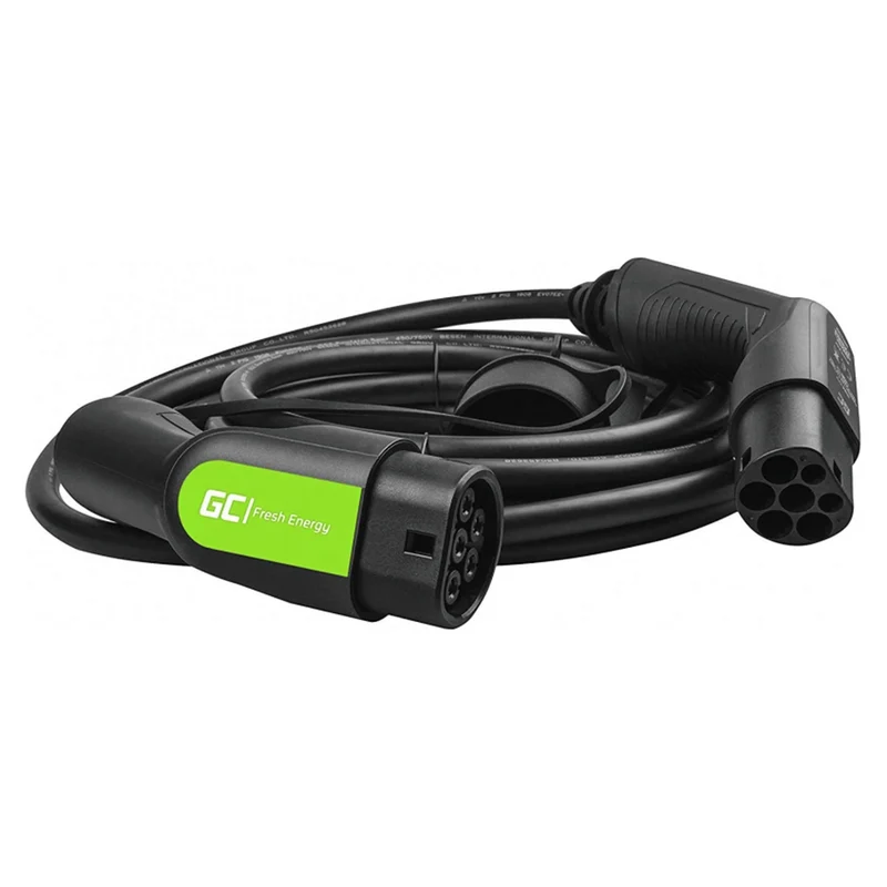 GREEN CELL - Câble de recharge pour voiture - Type 2 - 11 kW - 7 m - 3 phases