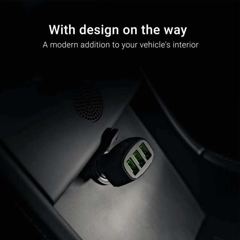 GREEN CELL - Chargeur de voiture - 3x USB - 54W