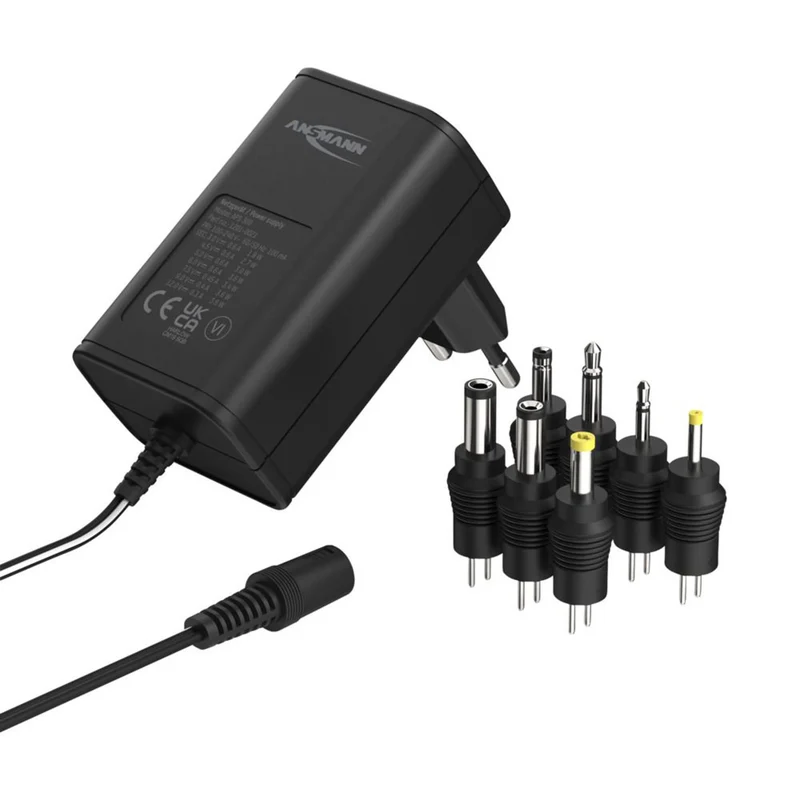 ANSMANN - Alimentation universelle - 3,6 W - 7 embouts - câble 1,8 m - APS300
