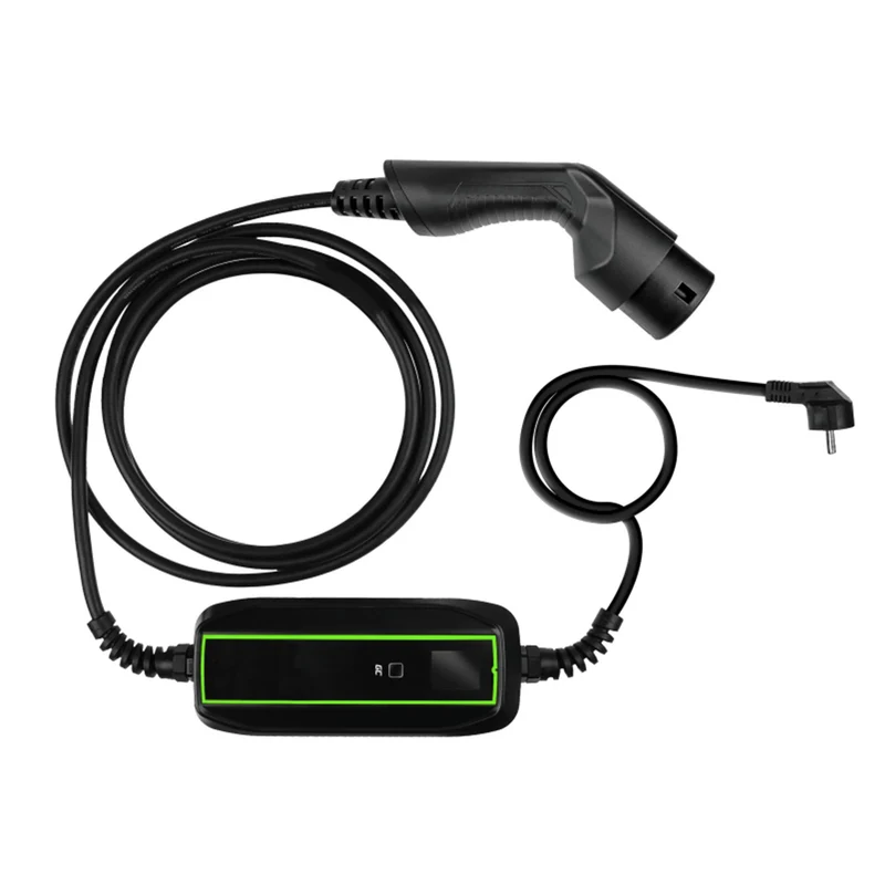 GREEN CELL - Câble de recharge pour voiture - 220V à Type 2 - 3,6 kW - 6,5 m - 10A
