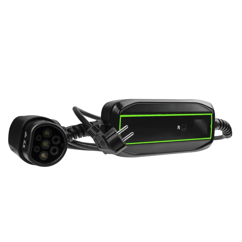 GREEN CELL - Câble de recharge pour voiture - 220V à Type 2 - 3,6 kW - 6,5 m - 10A