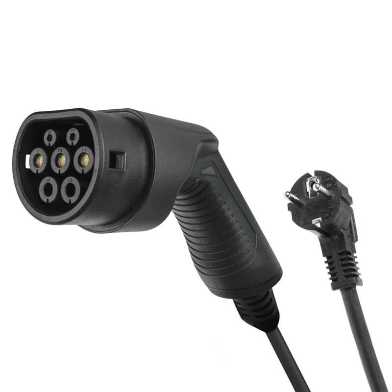 GREEN CELL - Câble de recharge pour voiture - 220V à Type 2 - 3,6 kW - 6,5 m - 10A