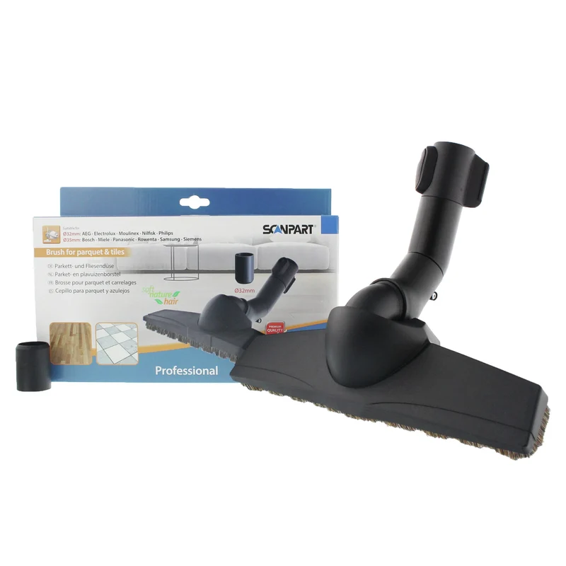 SCANPART - brosse en parquet Ø35mm + crochet de stationnement et serrure - SBB300