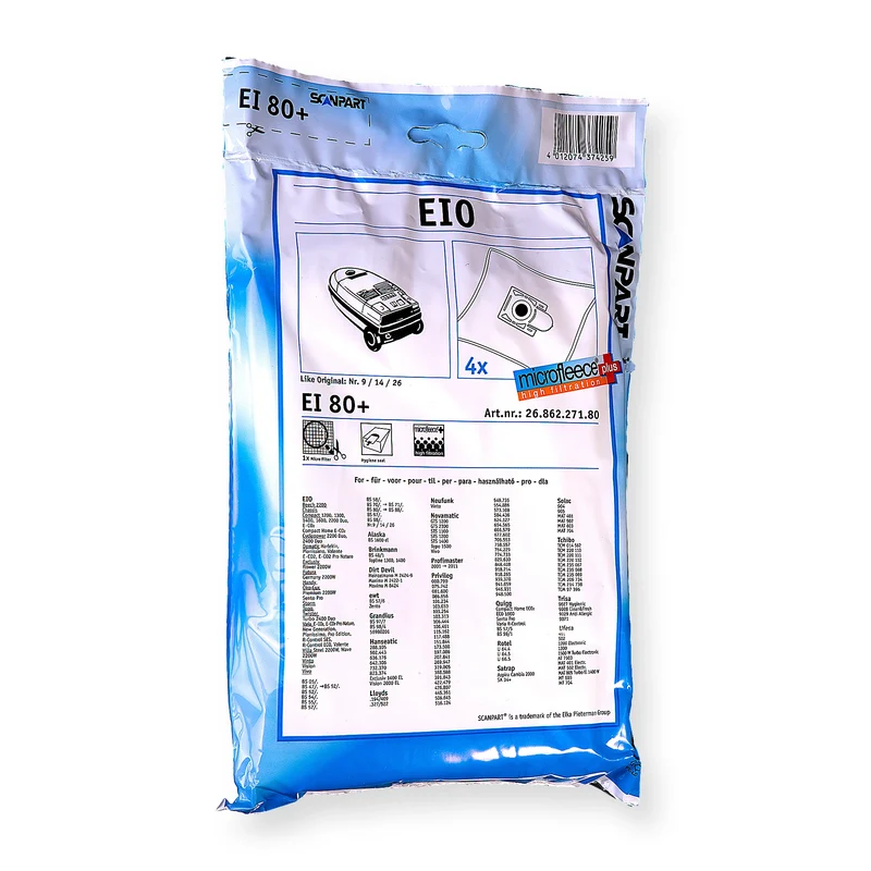 SCANPART - polaire pour sacs d’aspirateur (sac) - EI80+