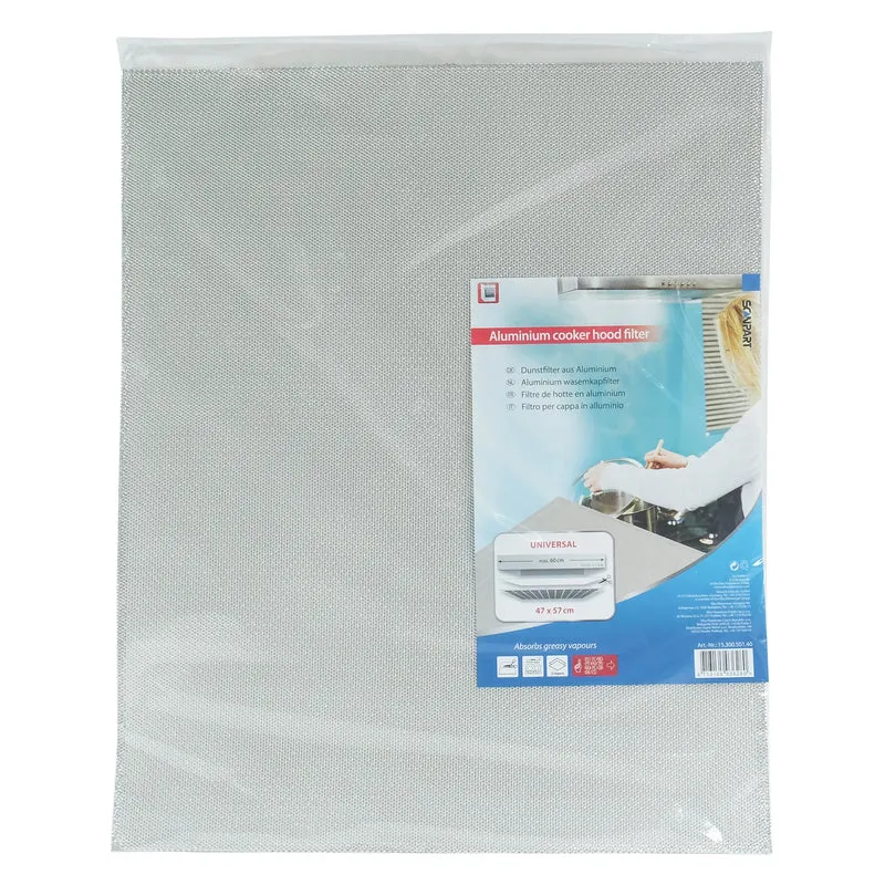 SCANPART - filtre de hotte extracteur aluminium 47x57cm 2mm