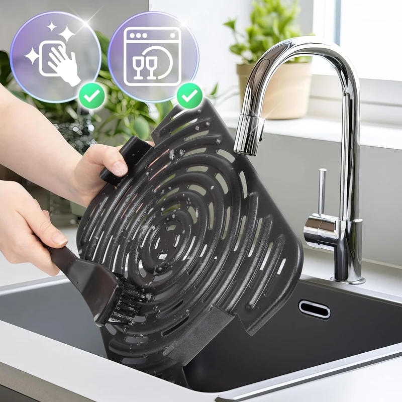 Duronic FG19 Air fryer Grill Friteuse électrique à air chaud grill 1900W Four Friteuse sans huile accessoires pour air fryer cuisson rôtir pizza gril griller frites barbecue intérieur