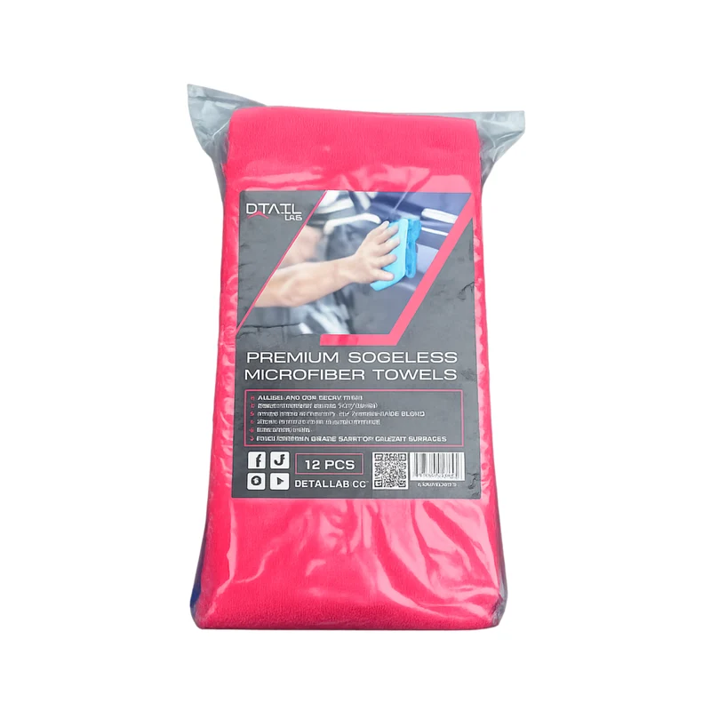 Edgeless 420 GSM Microfiber Towels (4-colors-12-pcs)