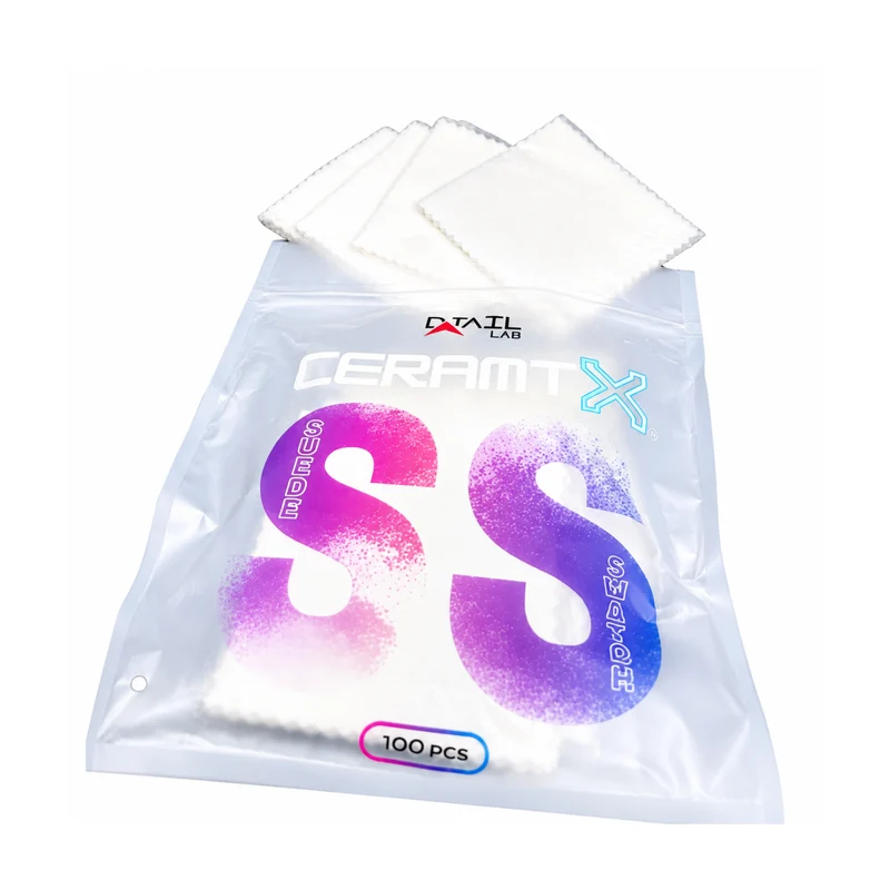CERAMI-X Micro-Suede Applicator Cloths for Ceramic Coatings – 100 Pack