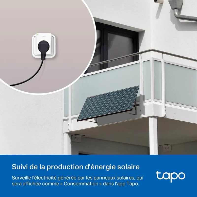 Prise Connectée 16A avec Suivi de Consommation - Tapo P110