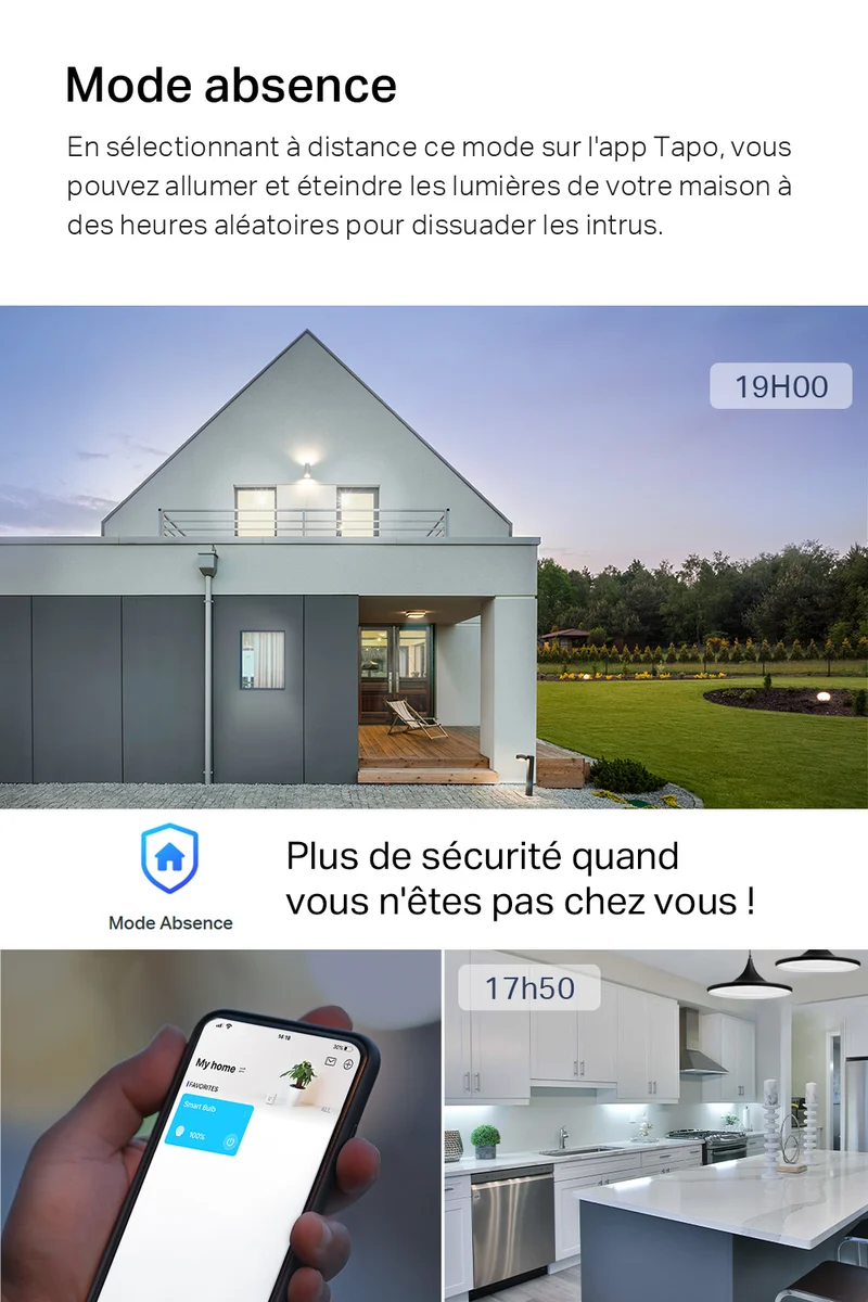 Ampoule LED Connectée E27 Lumière du Jour 806 Lumens - Tapo L520E